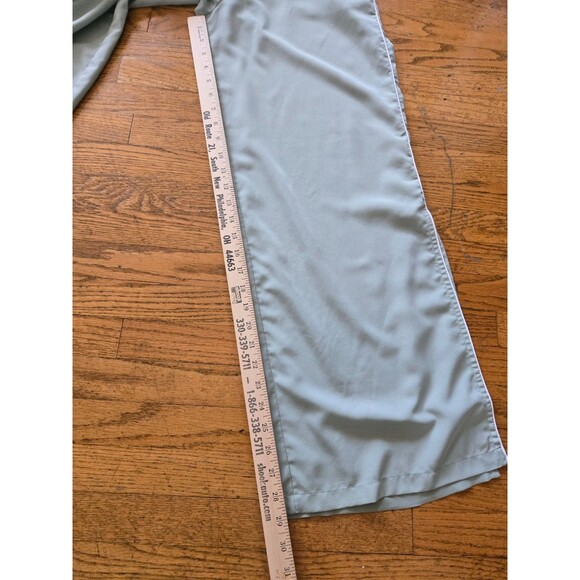 Jason Wu Wide Leg Pants Women's Small Light Green Pull On Pockets Ankle Slit - Picture 7 of 7